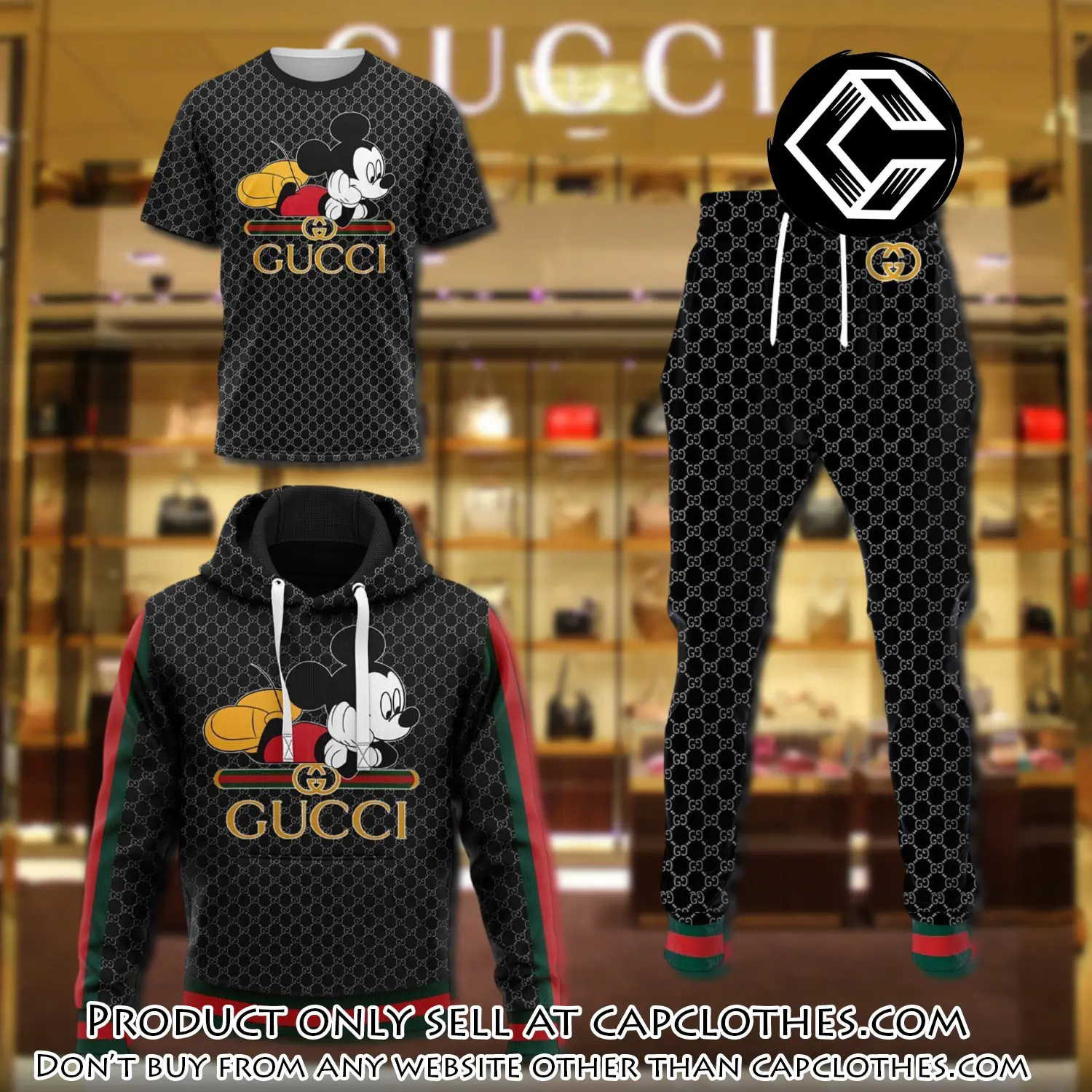 Gucci mickey mouse tshirt hoodie sweatpants pants luxury clothing clothes disney gifts type 94 hoodie outfit ideals for men and women cc5209930
